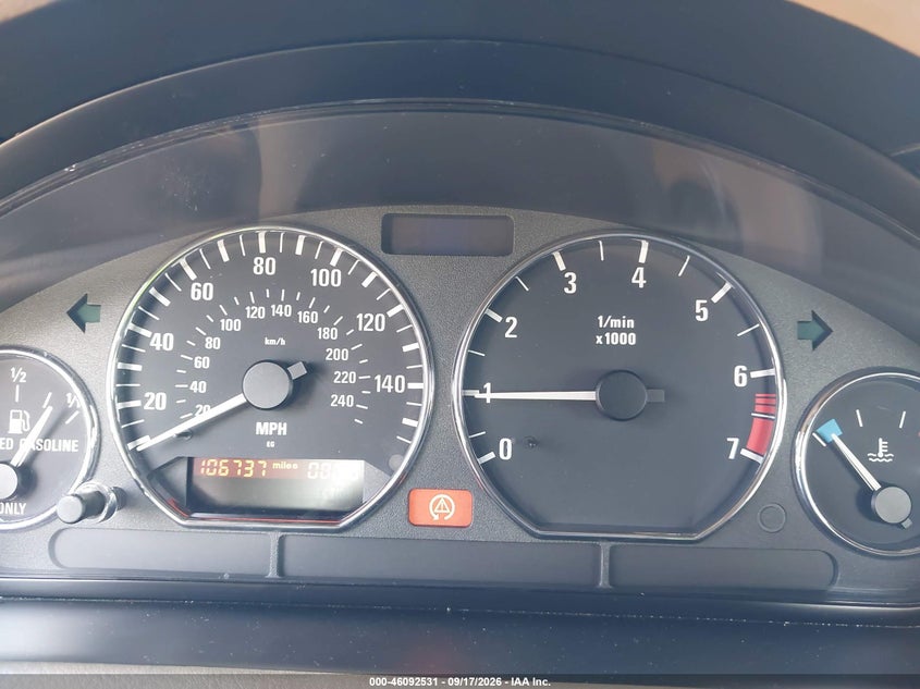 BMW Z3 2000 VIN WBACH9346YLM91836