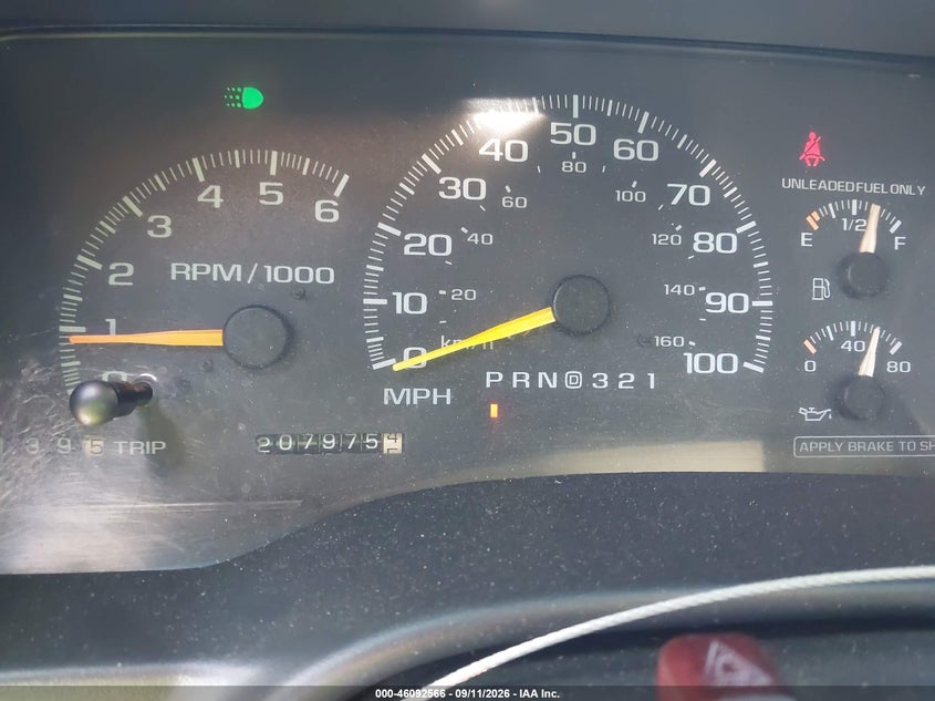 CHEVROLET C1500 1999 VIN 1GCEC19R5XR107281
