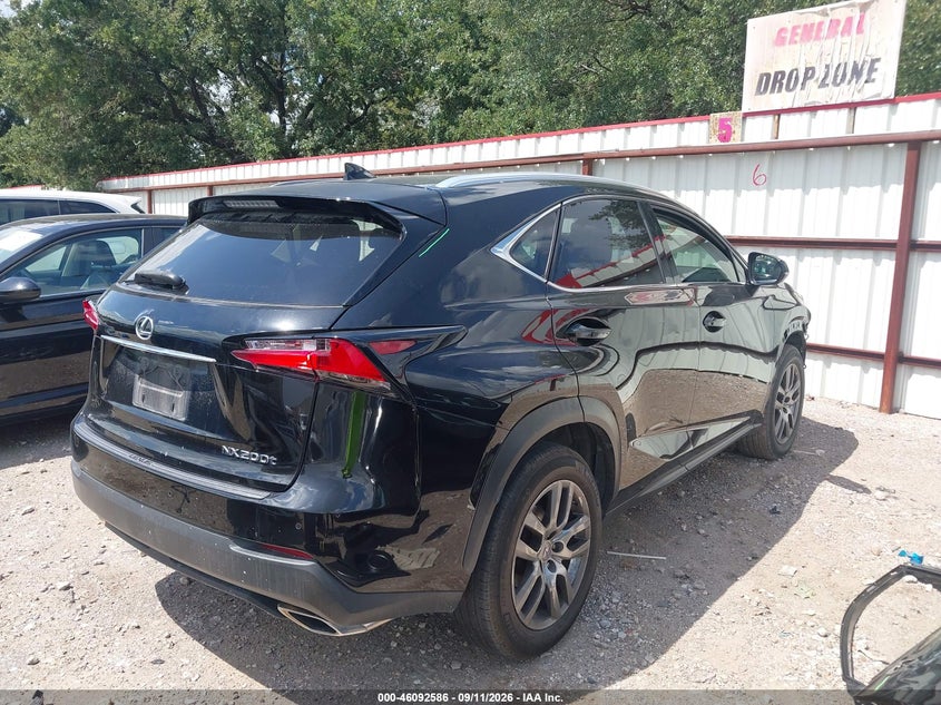Vin: jtjyarbz6g2036402, lot: 46592193, lexus nx 200t 20164