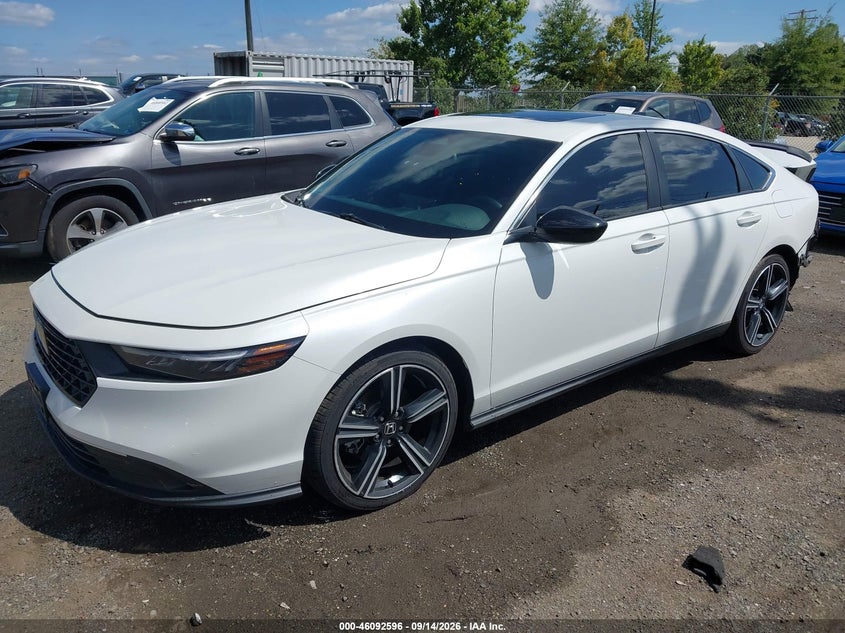 Vin: 1hgcy2f59pa056755, lot: 46592203, honda accord hybrid sport 20232