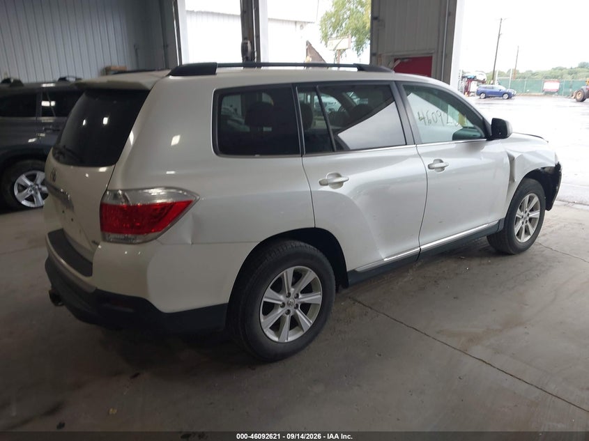 Vin: 5tdbk3eh7cs139093, lot: 46592228, toyota highlander base v6 20124