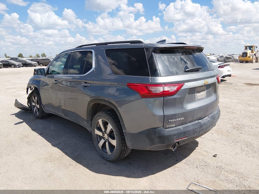 Vin: 1gnerhkw3mj152986, lot: 46592233, chevrolet traverse fwd lt leather 20213