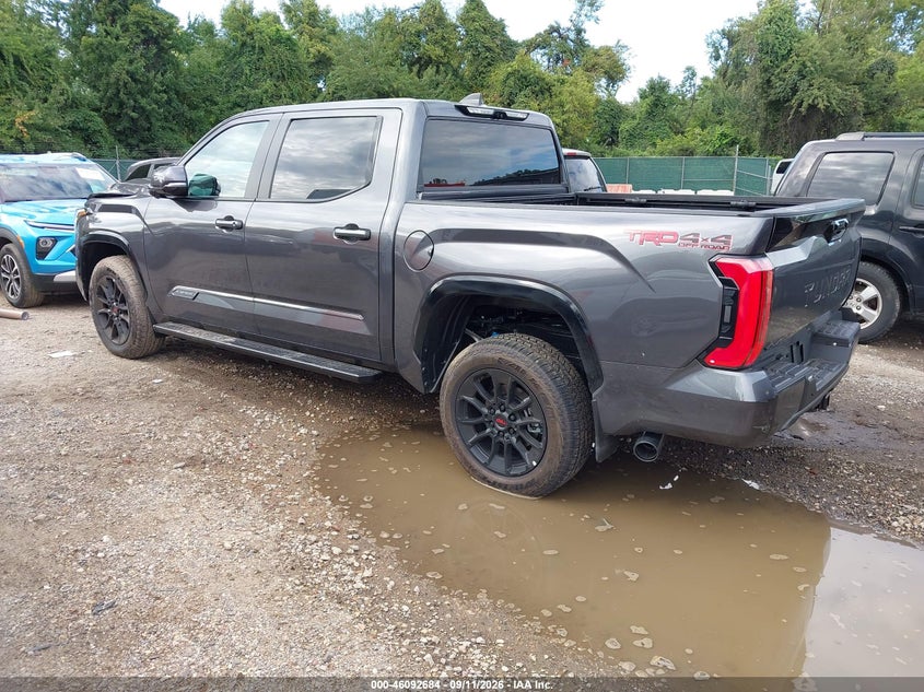 Vin: 5tfwa5db1tx427795, lot: 46592291, toyota tundra platinum crewmax 5.5' bed 20263