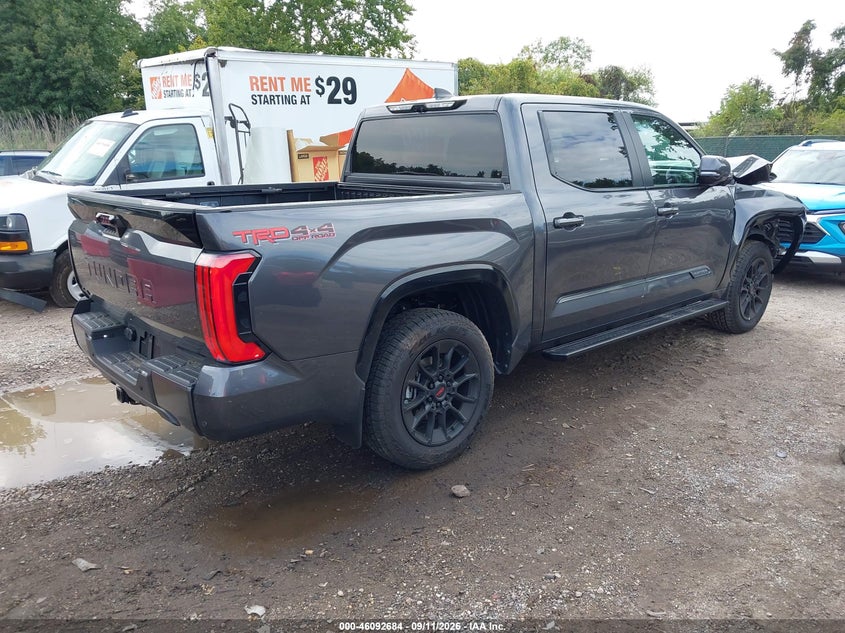 Vin: 5tfwa5db1tx427795, lot: 46592291, toyota tundra platinum crewmax 5.5' bed 20264