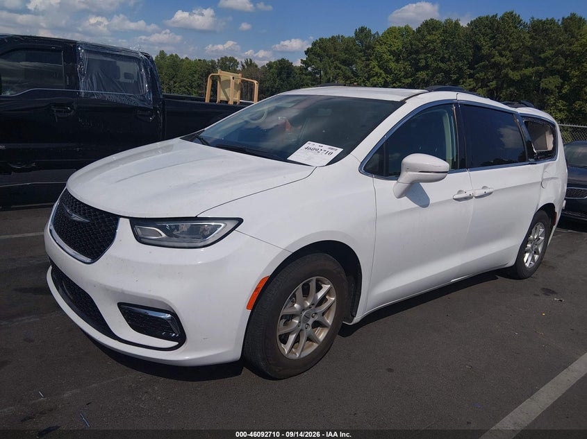 Vin: 2c4rc1bg8nr147291, lot: 46592316, chrysler pacifica touring l 20222