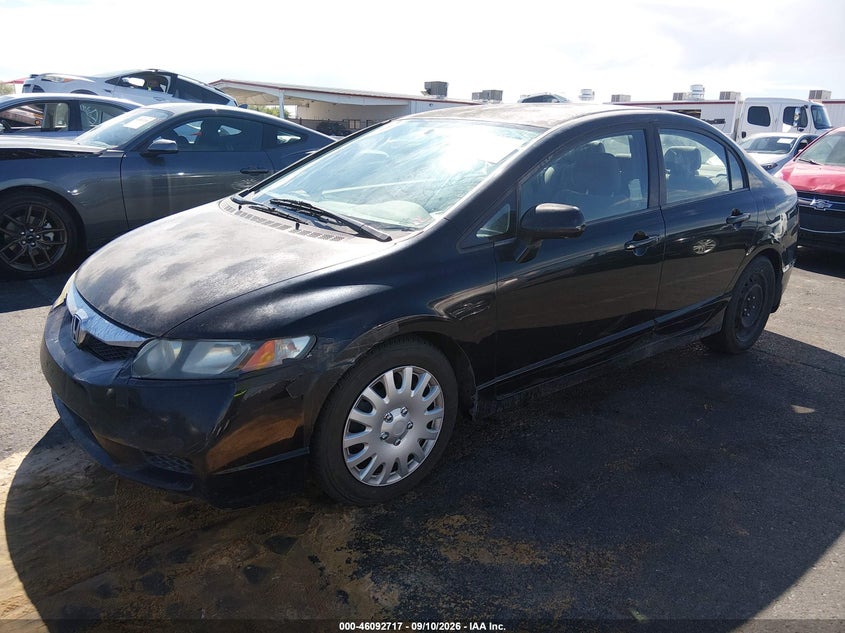 2009 Honda Civic, Normal Wear & Tear, IAAI, VIN 2HGFA16539H317040 — photo 2