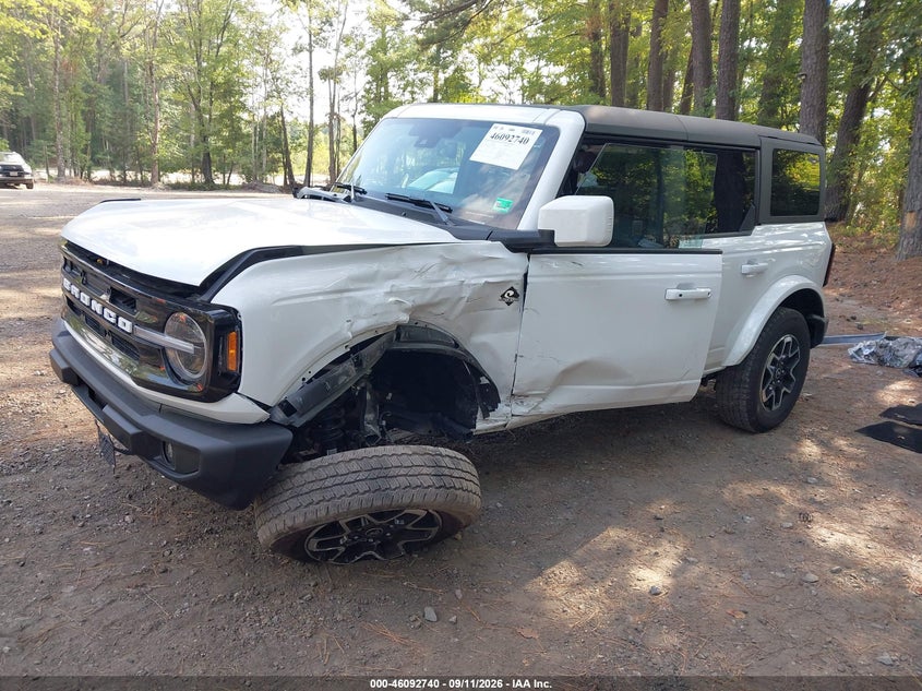 Vin: 1fmde8bh3slb55868, lot: 46592347, ford bronco outer banks 20252