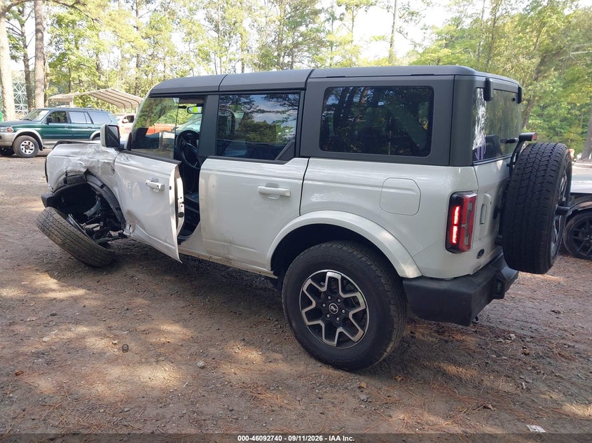 Vin: 1fmde8bh3slb55868, lot: 46592347, ford bronco outer banks 20253