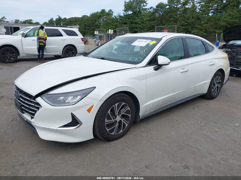 Vin: kmhl24jj9la009750, lot: 46592368, hyundai sonata hybrid blue 20202