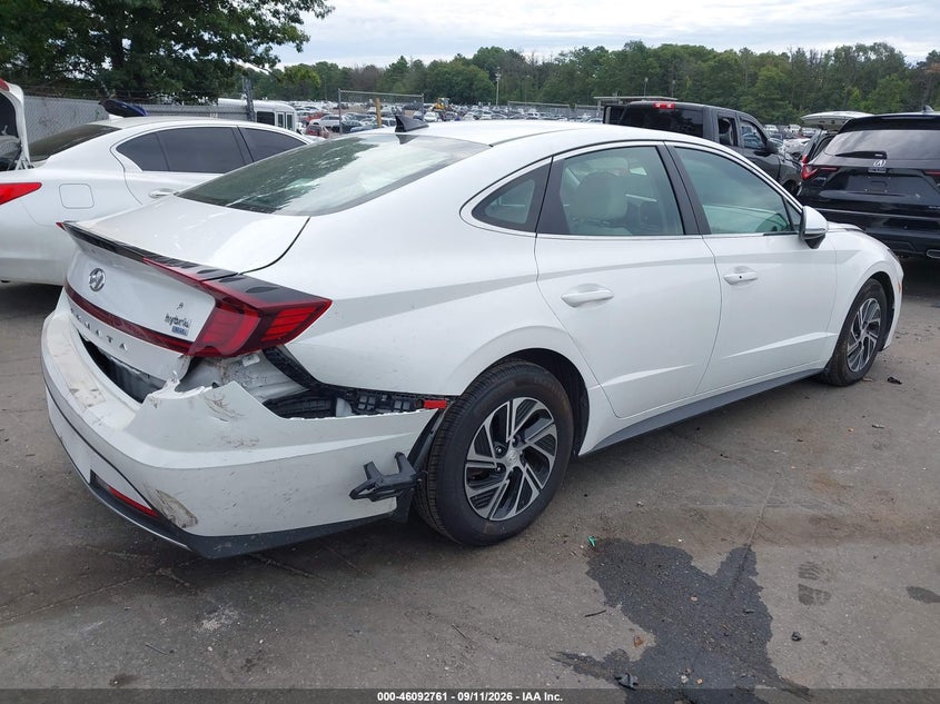 Vin: kmhl24jj9la009750, lot: 46592368, hyundai sonata hybrid blue 20204