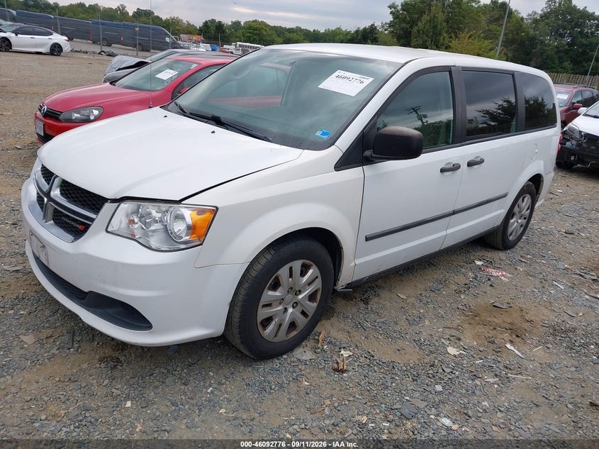 Vin: 2c4rdgbg8gr125813, lot: 46592383, dodge grand caravan american value pkg 20162