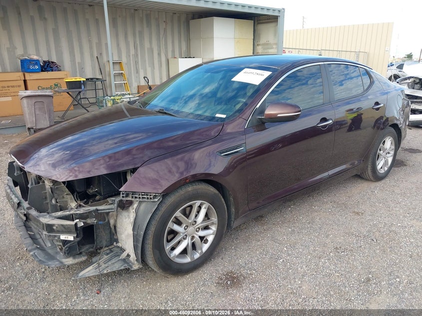 Vin: 5xxgm4a7xdg243082, lot: 46592413, kia optima lx 20132