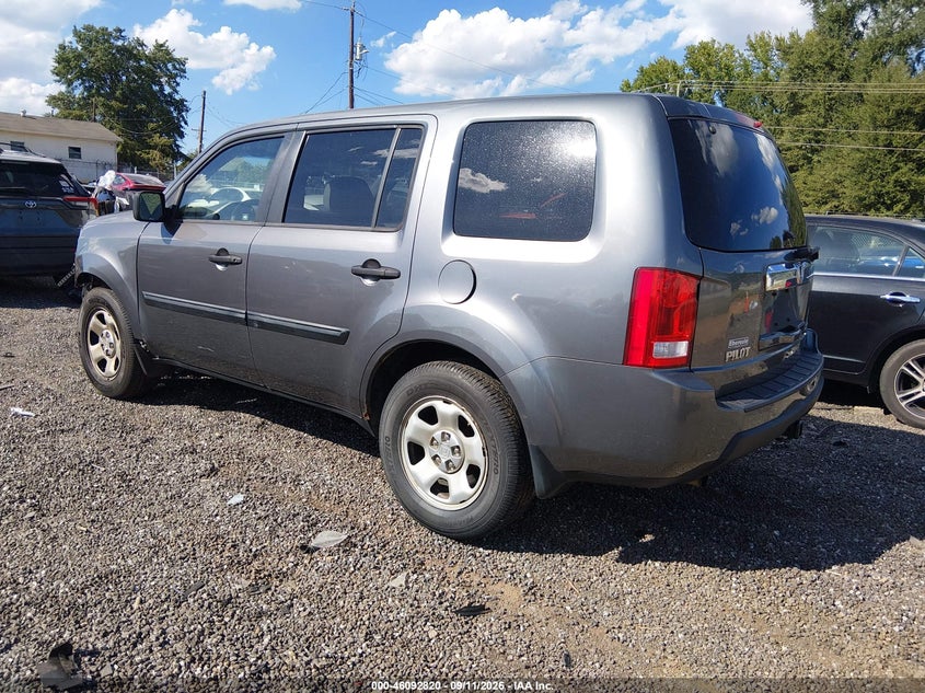 Vin: 5fnyf4h20bb051243, lot: 46592427, honda pilot lx 20113