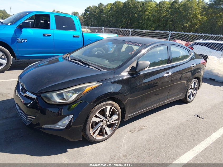 2014 Hyundai Elantra, Normal Wear & Tear, IAAI, VIN KMHDH4AE1EU150688 — photo 2