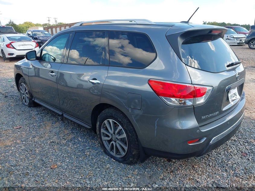 Vin: 5n1ar2mm3fc721743, lot: 46592482, nissan pathfinder sv 20153