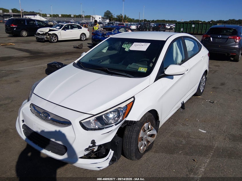 Vin: kmhct4ae3gu146994, lot: 46592484, hyundai accent se 20162