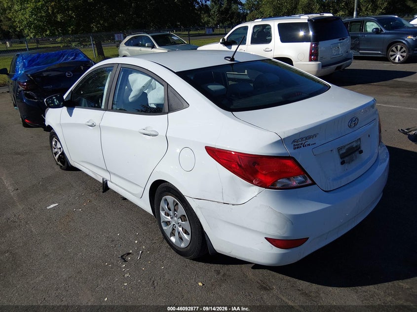 Vin: kmhct4ae3gu146994, lot: 46592484, hyundai accent se 20163