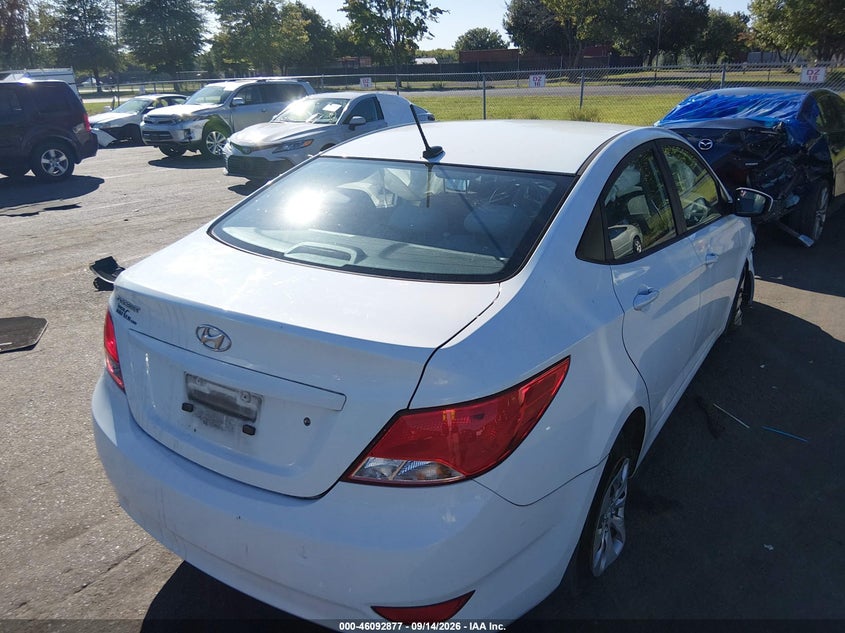 Vin: kmhct4ae3gu146994, lot: 46592484, hyundai accent se 20164