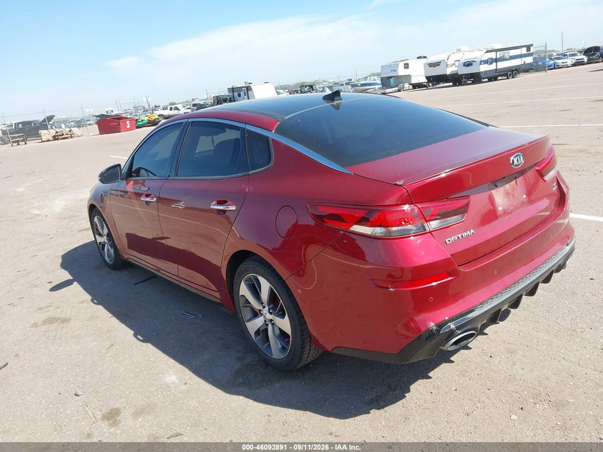 Vin: 5xxgt4l37kg294968, lot: 46592498, kia optima s 20193