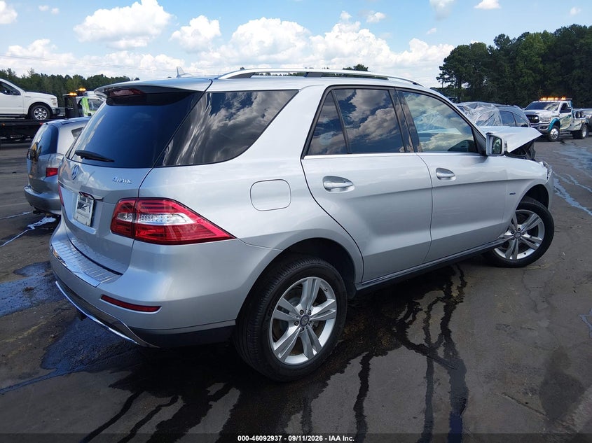 Vin: 4jgda5hb0ca004416, lot: 46592545, mercedes-benz ml 350 4matic 20124