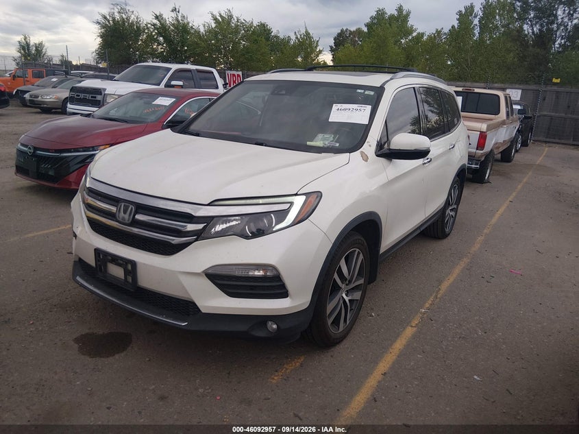 Vin: 5fnyf6h01gb095432, lot: 46592564, honda pilot elite 20162