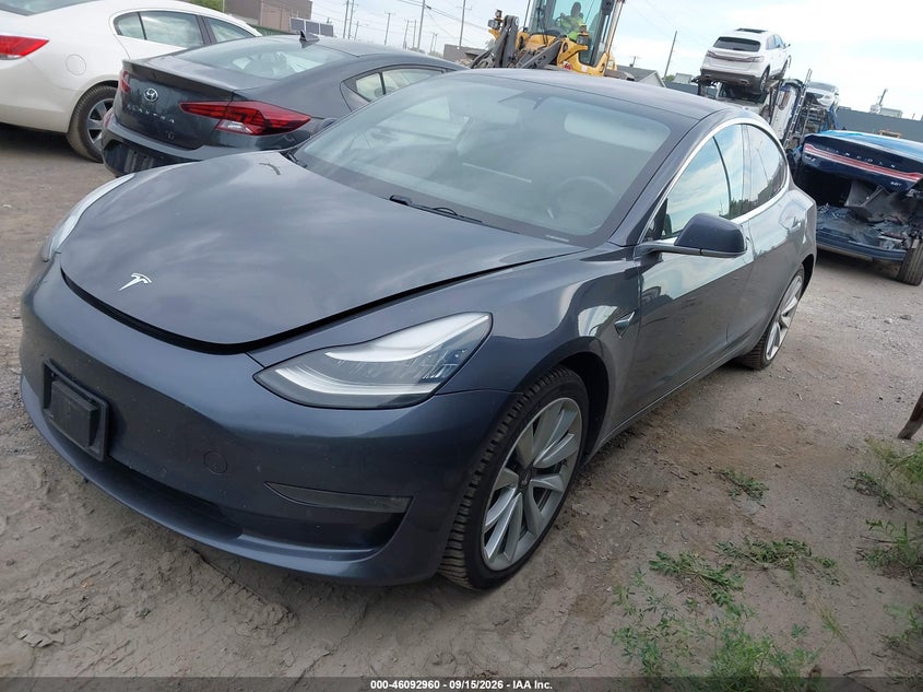 Vin: 5yj3e1ea9jf059363, lot: 46592567, tesla model 3 long range/mid range 20182