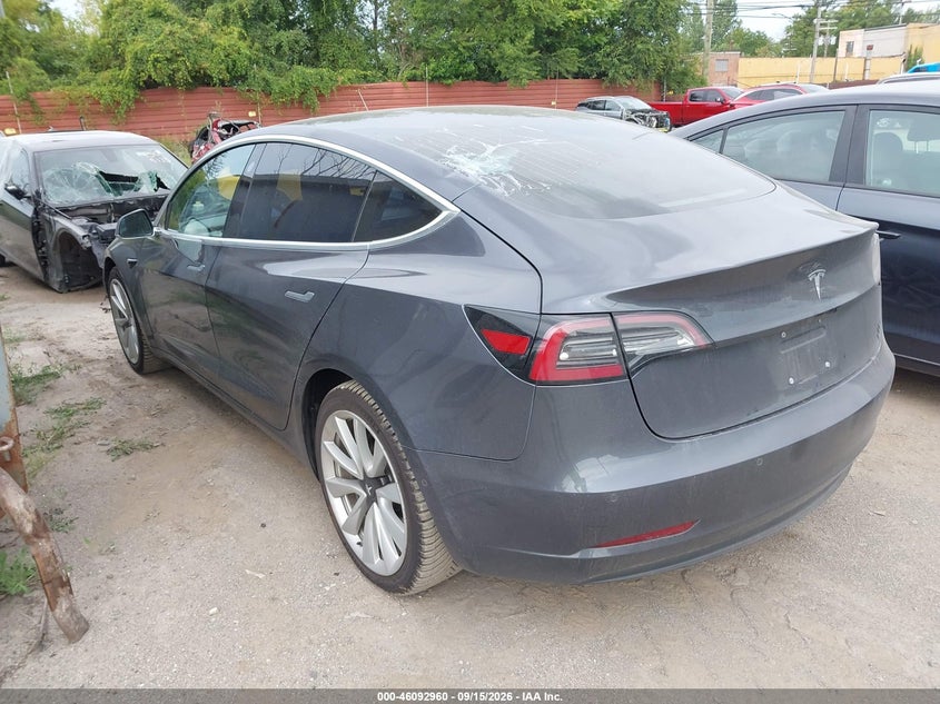 Vin: 5yj3e1ea9jf059363, lot: 46592567, tesla model 3 long range/mid range 20183