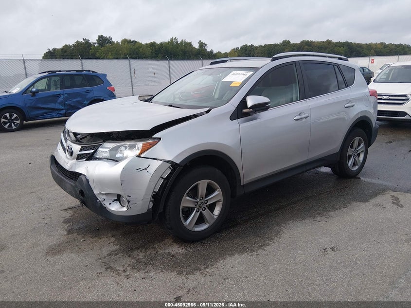 Vin: 2t3wfrev0fw197547, lot: 46592573, toyota rav4 xle 20152