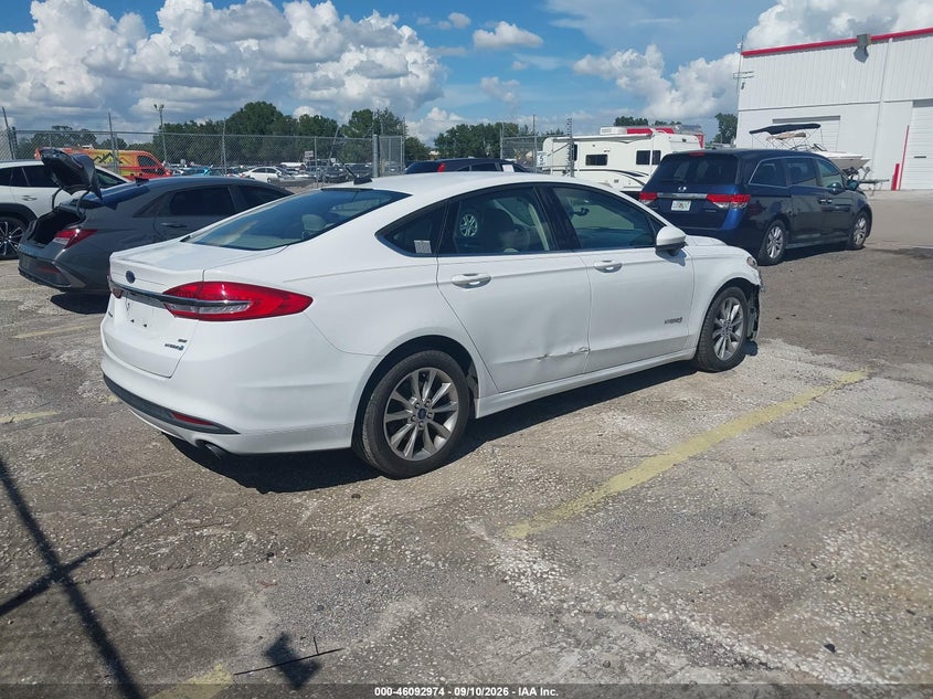 Vin: 3fa6p0lu0hr222673, lot: 46592581, ford fusion hybrid se 20174