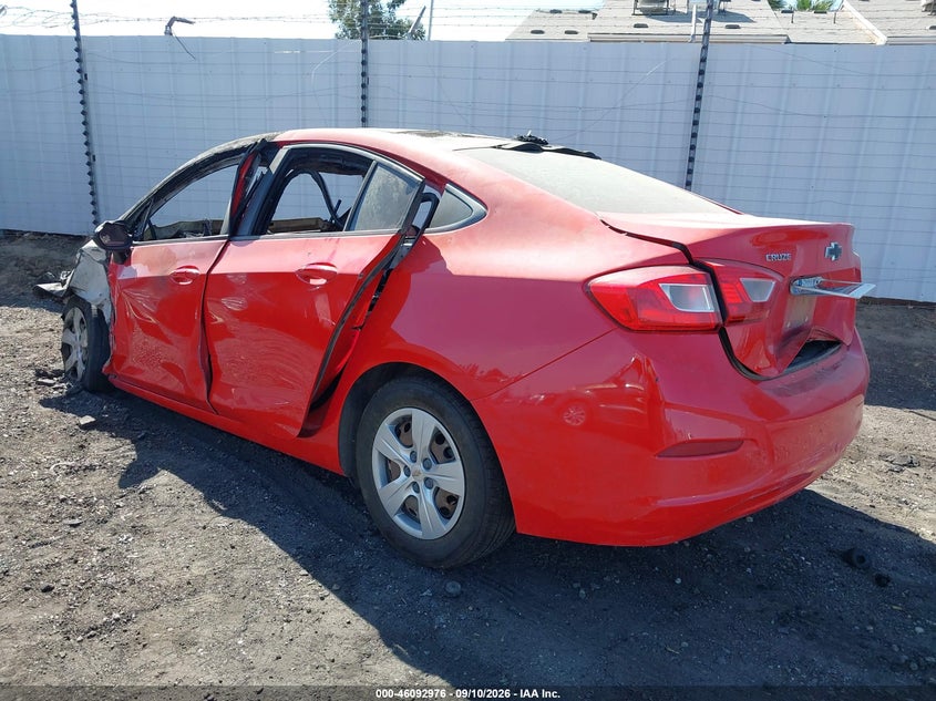 Vin: 1g1bc5sm8j7212000, lot: 46592583, chevrolet cruze ls auto 20183