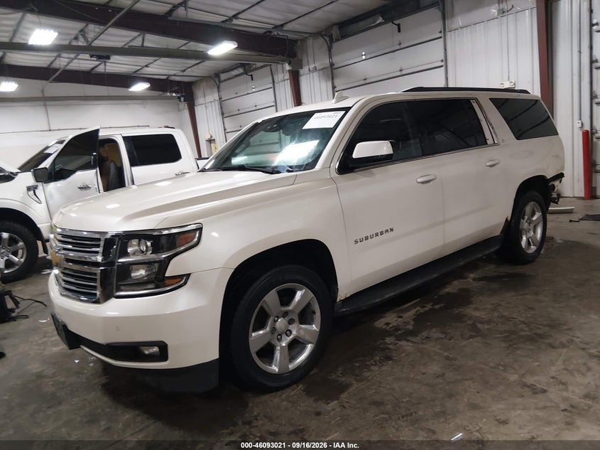 Vin: 1gnskjkc7fr536472, lot: 46592628, chevrolet suburban 1500 lt 20152