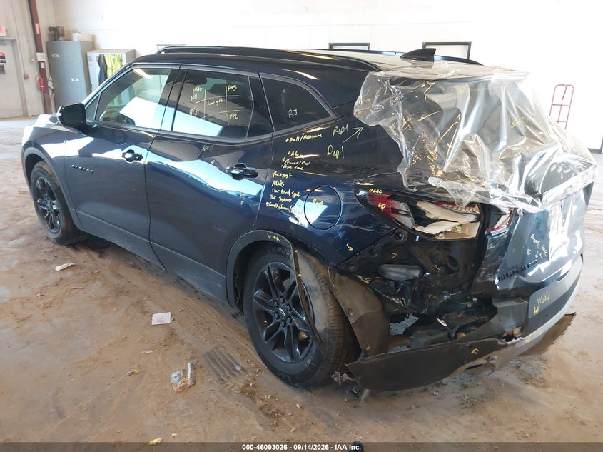 Vin: 3gnkbhrs2ms515657, lot: 46592633, chevrolet blazer awd 2lt 20213
