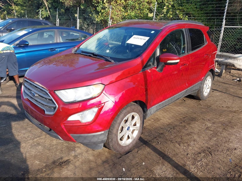 Vin: maj3p1texjc196704, lot: 46592637, ford ecosport se 20182