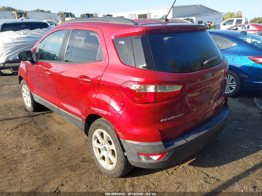 Vin: maj3p1texjc196704, lot: 46592637, ford ecosport se 20183