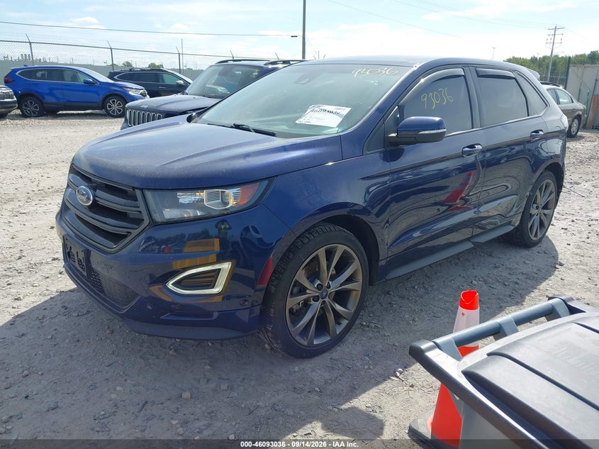 Vin: 2fmpk4ap5gbb14821, lot: 46592643, ford edge sport 20162