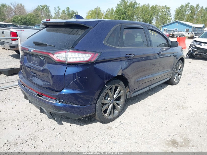 Vin: 2fmpk4ap5gbb14821, lot: 46592643, ford edge sport 20164