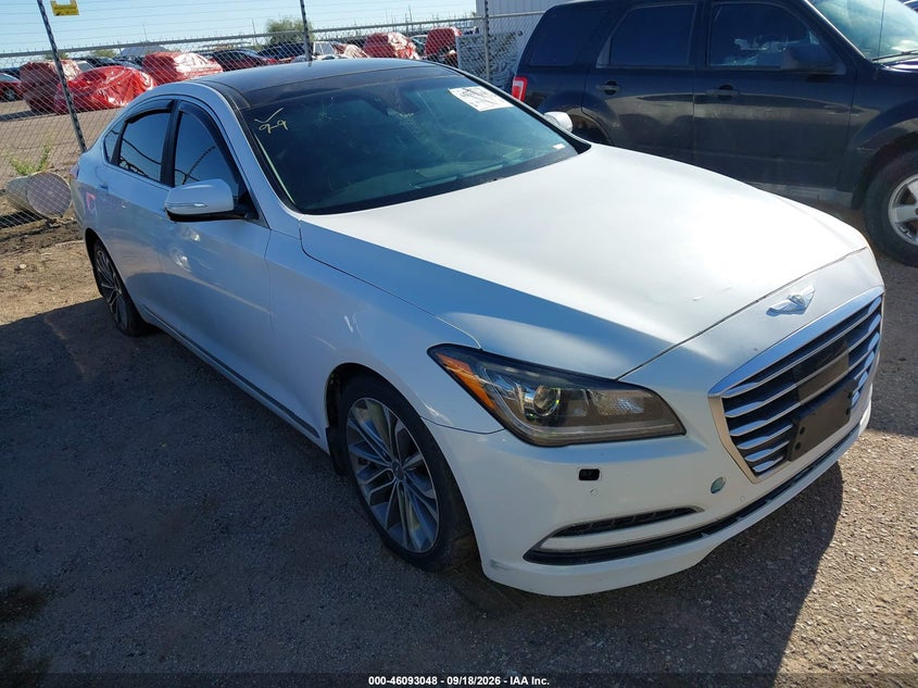 2015 Hyundai Genesis 3.8, Wear, IAAI, VIN KMHGN4JE0FU076560
