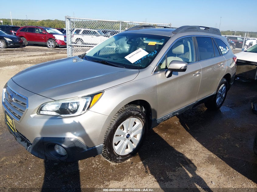 Vin: 4s4bsahc7h3268945, lot: 46592695, subaru outback 2.5i premium 20172