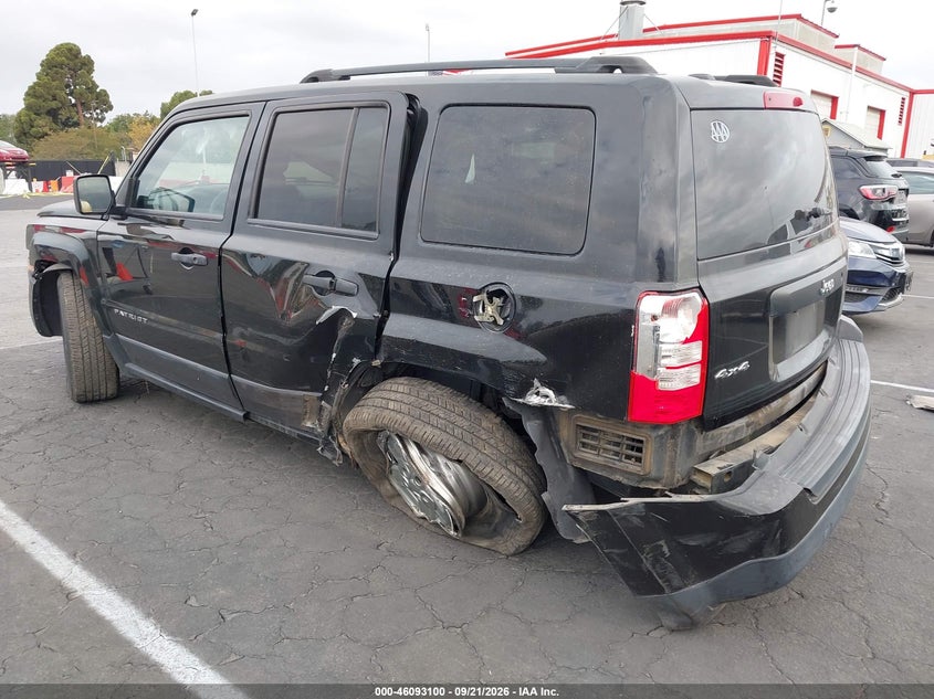 Vin: 1c4njrbbxgd695337, lot: 46592707, jeep patriot sport 20163