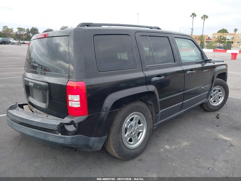 Vin: 1c4njrbbxgd695337, lot: 46592707, jeep patriot sport 20164