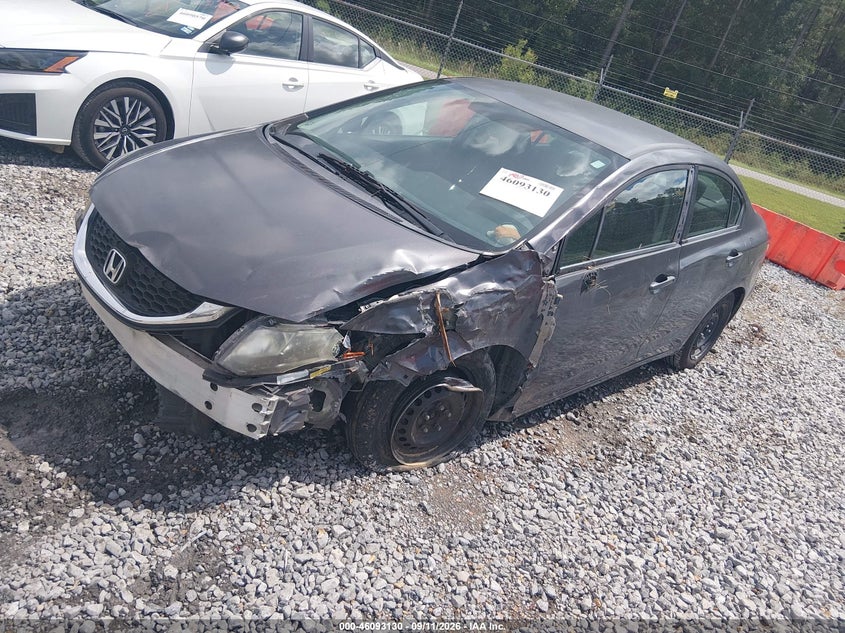 Vin: 19xfb2f5xfe286796, lot: 46592737, honda civic lx 20152