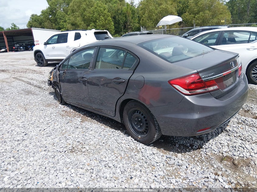 Vin: 19xfb2f5xfe286796, lot: 46592737, honda civic lx 20153
