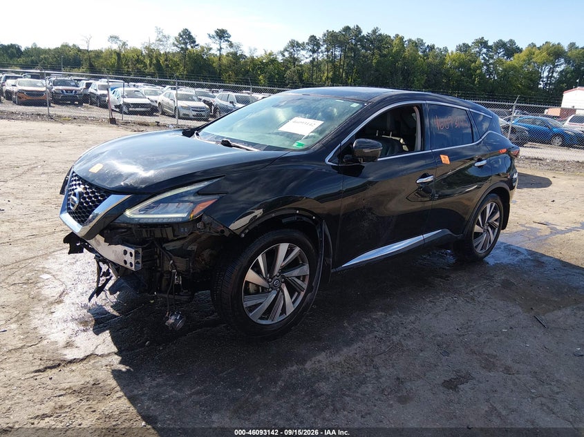 Vin: 5n1az2cs2mc137587, lot: 46592749, nissan murano sl intelligent awd 20212