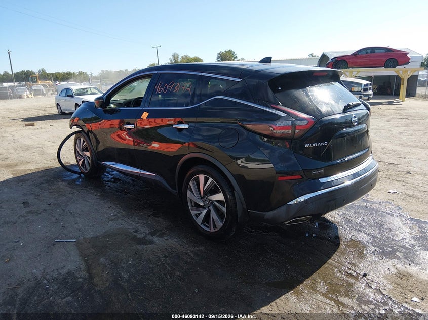 Vin: 5n1az2cs2mc137587, lot: 46592749, nissan murano sl intelligent awd 20213