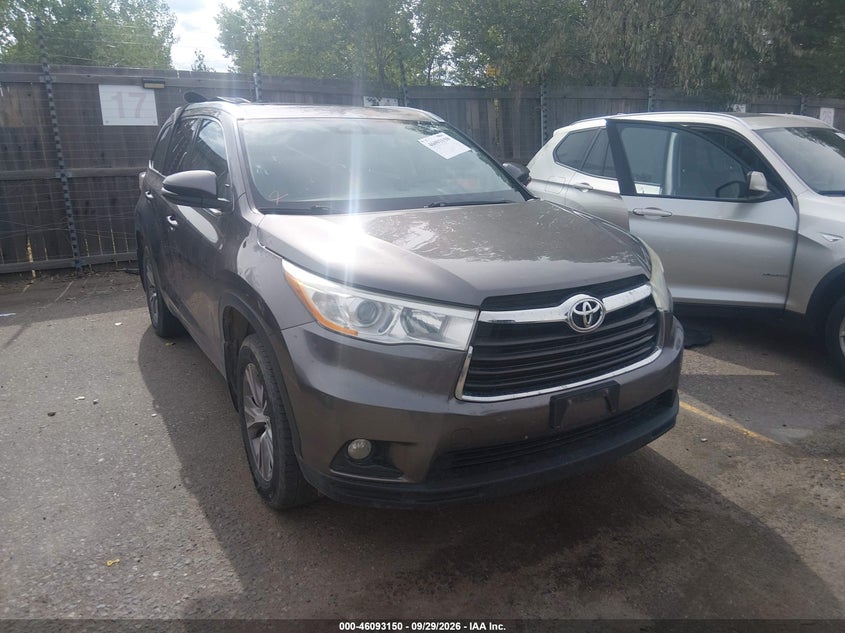 Vin: 5tdjkrfh5es026534, lot: 46592757, toyota highlander xle v6 2014 img_1