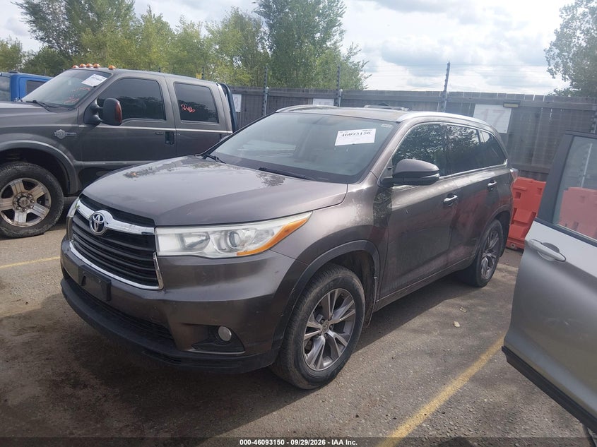 Vin: 5tdjkrfh5es026534, lot: 46592757, toyota highlander xle v6 20142