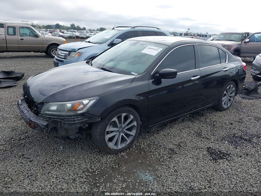 2015 Honda Accord, Front End, IAAI, VIN 1HGCR2F59FA267255 — photo 2