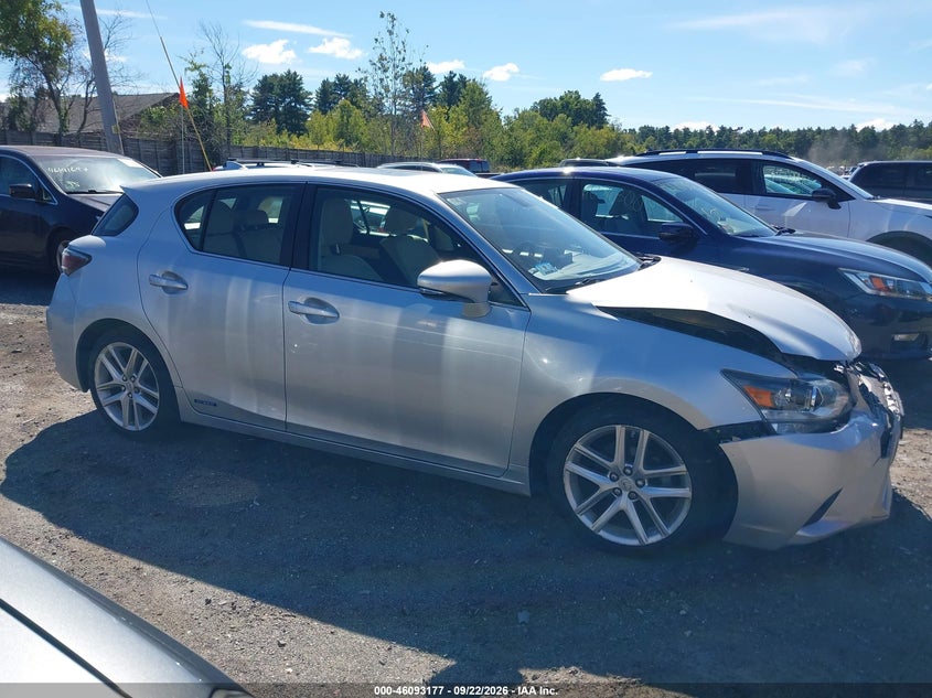 LEXUS CT 200H 2014 VIN JTHKD5BH3E2203357