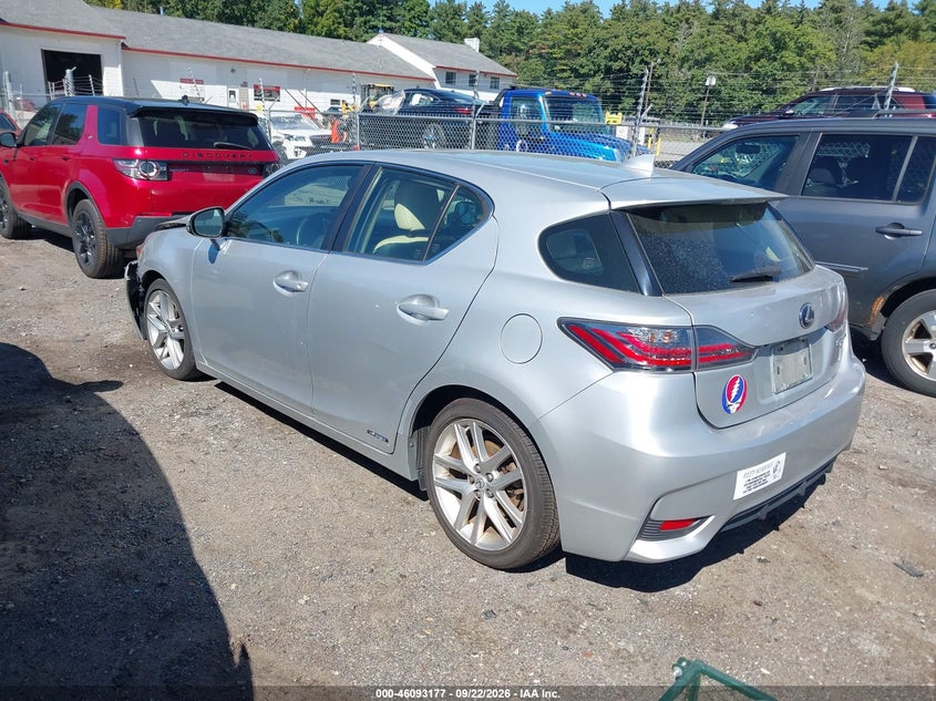 Vin: jthkd5bh3e2203357, lot: 46592784, lexus ct 200h 20143