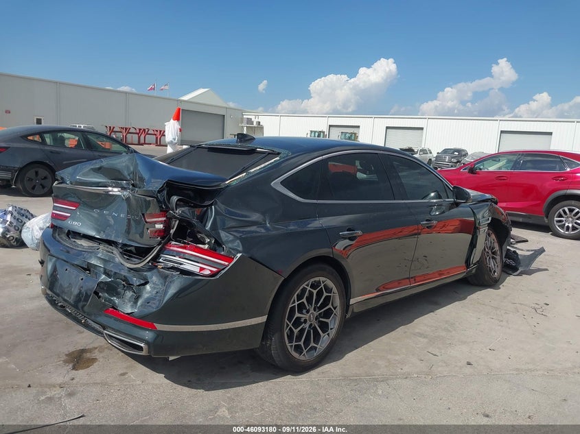Vin: kmtgb4sc0pu179040, lot: 46592787, genesis g80 2.5t rwd 20234